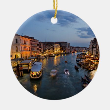 Venice Canal Ceramic Ornament