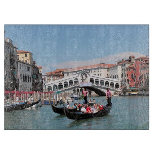 Venice Canal Glass Cutting Board