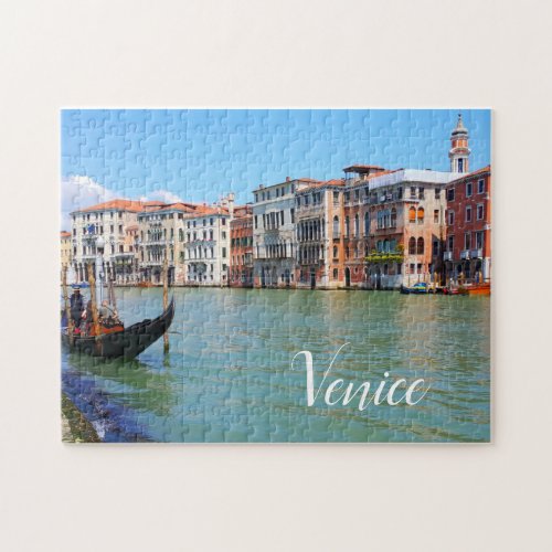Venice Canal  gondola Venezia Italy Jigsaw Puzzle
