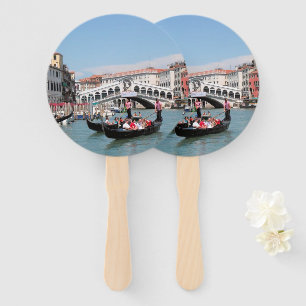 Venice Canal Hand Fans