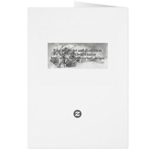 Venice canal illustration card (Back)