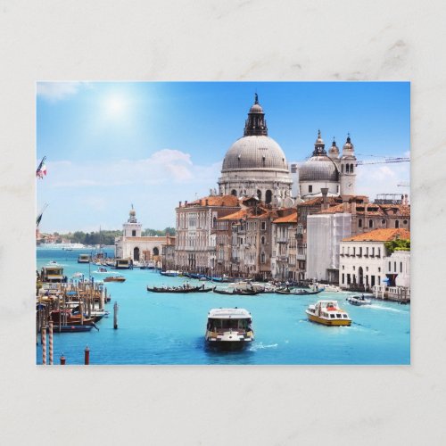 Venice Canal in the Summer Postcard