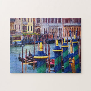 Venice Canal Italy Scenic Travel Gondola Jigsaw Puzzle