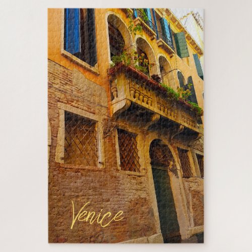 Venice Canal Living Italian Building Jigsaw Puzzle