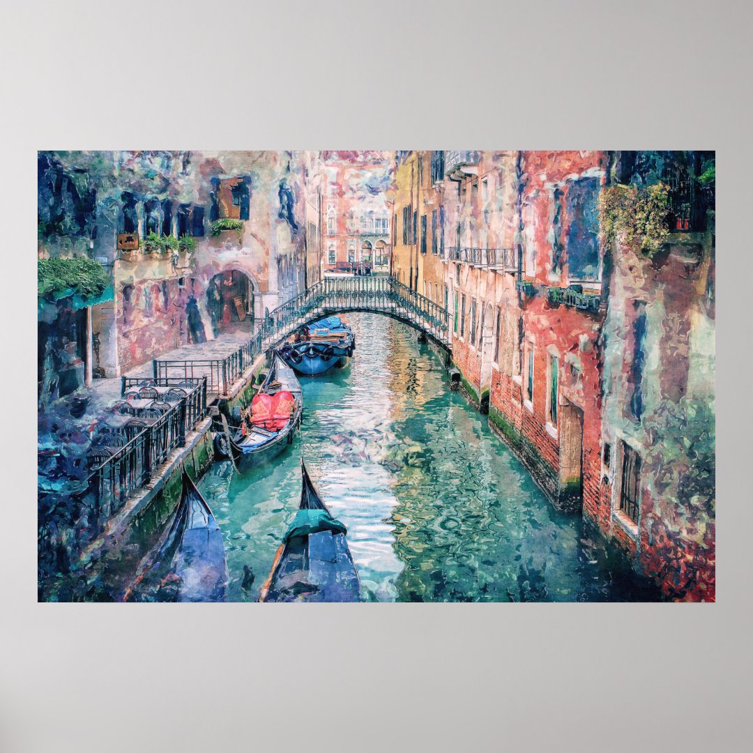 Venice Canal Poster | Zazzle