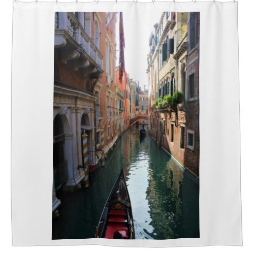 Venice canal shower curtain