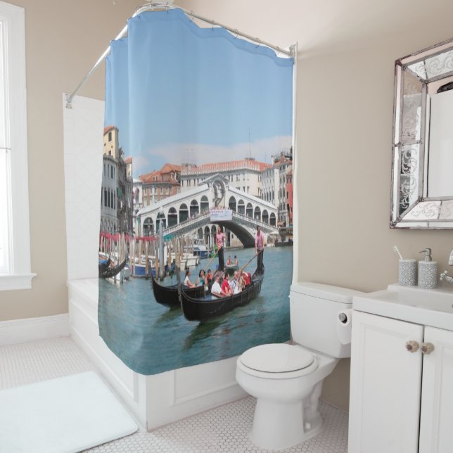 Venice Canal Shower Curtain (In Situ)