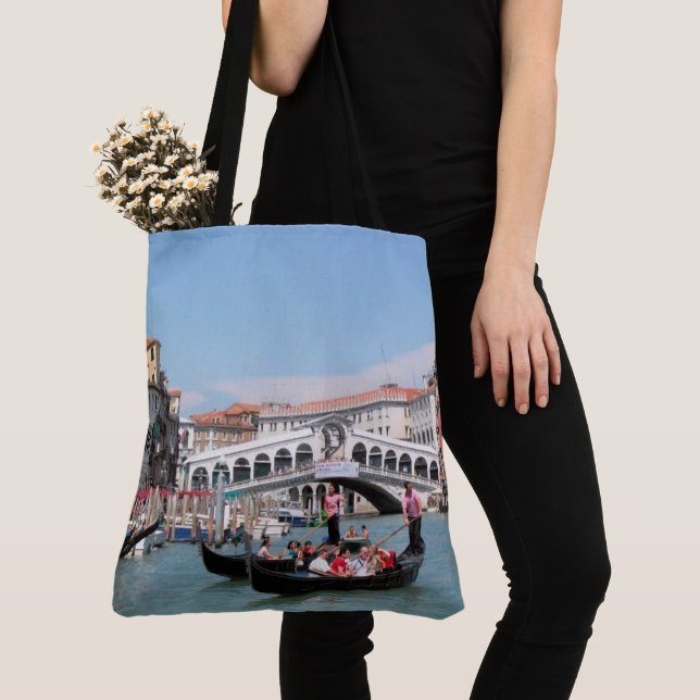 Venice Canal Tote Bag (Close Up)