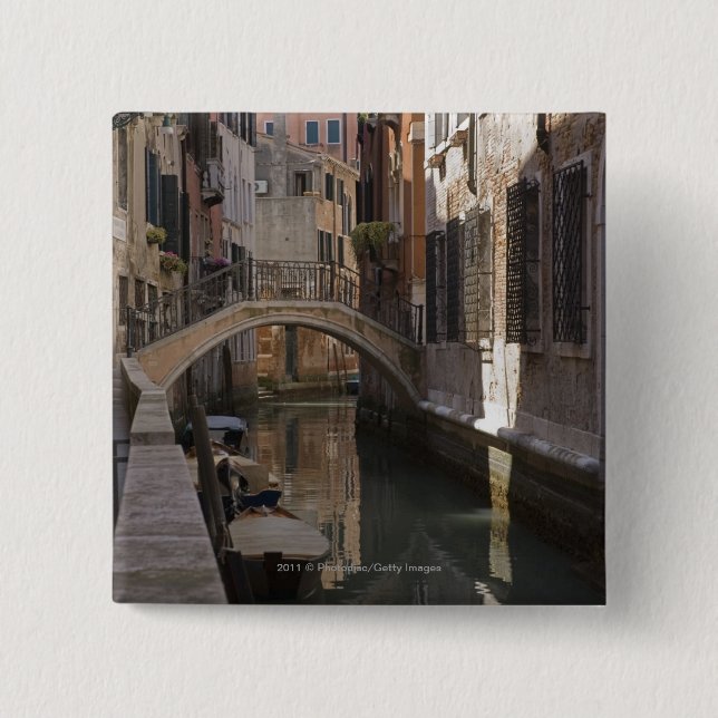 Venice Canals and Stone bridge Button (Front)