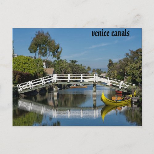 Venice Canals LA Postcard