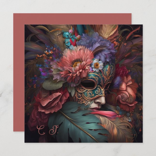 Venice Carnival Florals  (Front/Back)