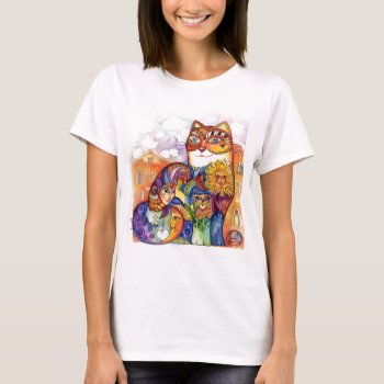 Venice Cat T-shirt by Oxanacats at Zazzle