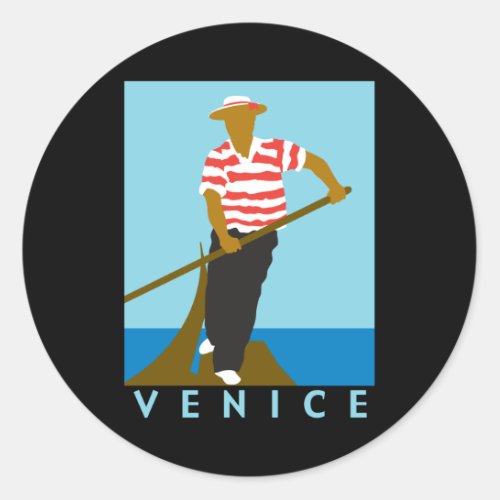 Venice Classic Round Sticker