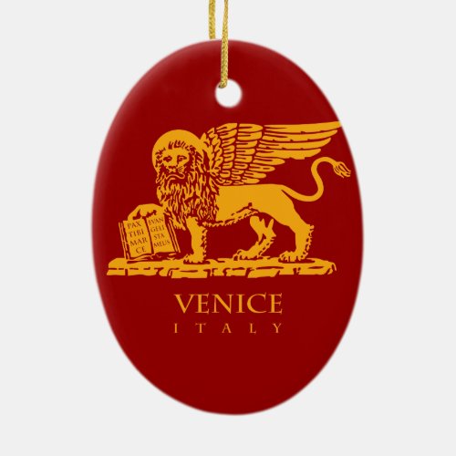 Venice Coat of Arms Ceramic Ornament