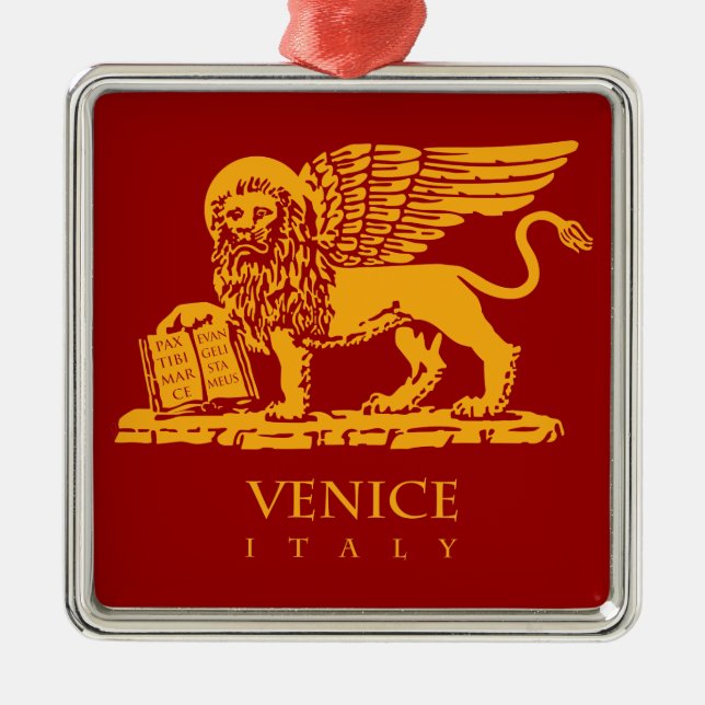 Venice Coat of Arms Metal Ornament (Front)