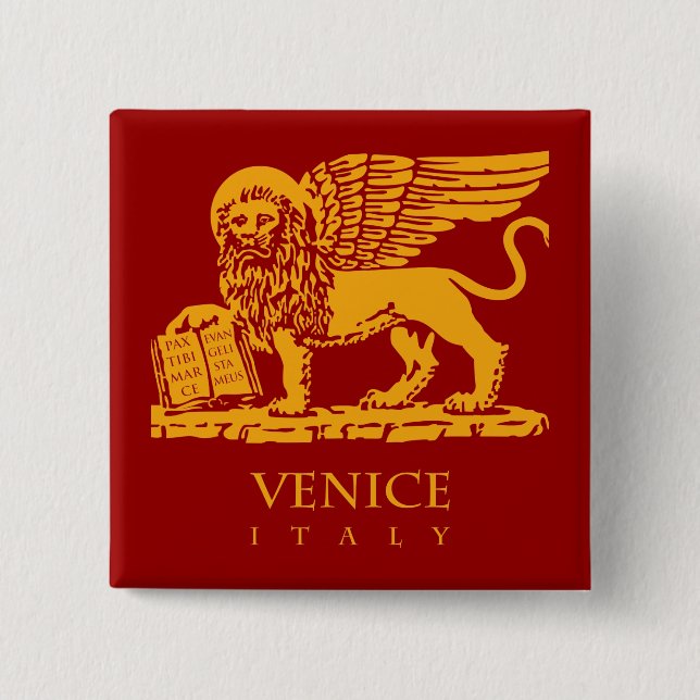 Venice Coat of Arms Pinback Button (Front)