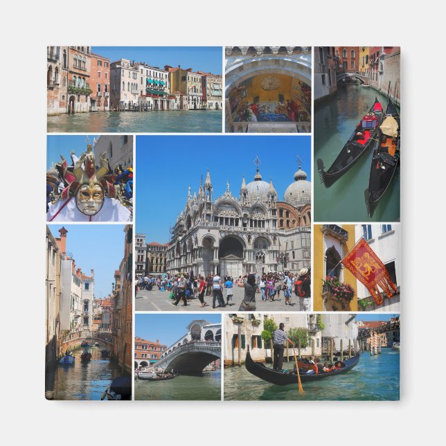 Venice collage magnet (Front)