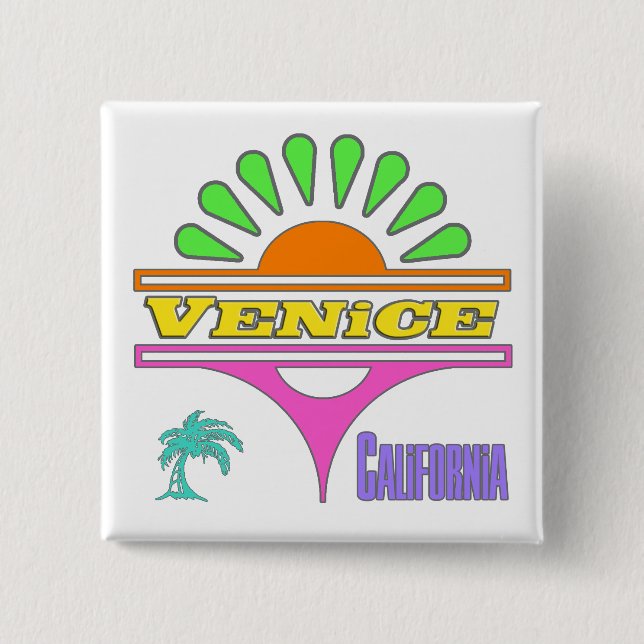 "Venice Colorful 1" Button (Front)