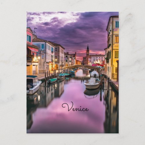 Venice colorful scenic postcard