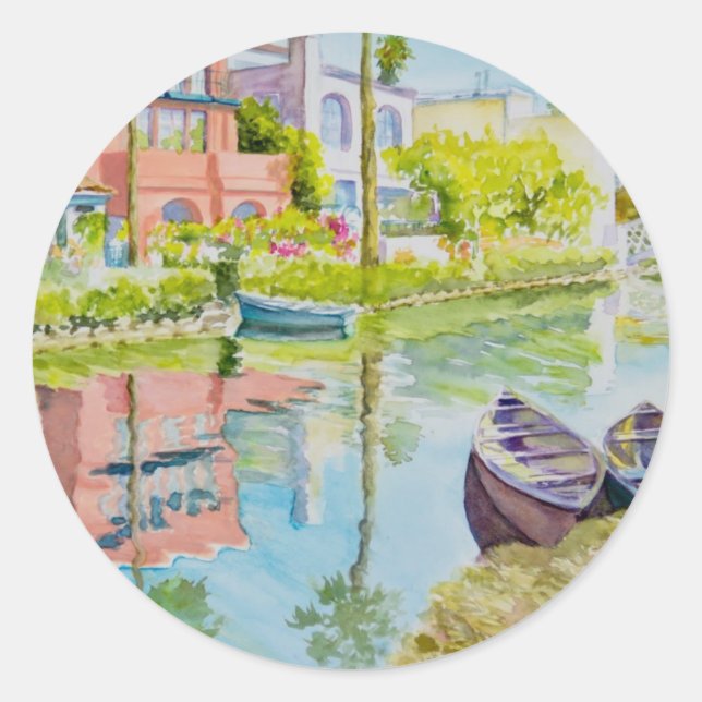 Venice Colors Classic Round Sticker (Front)