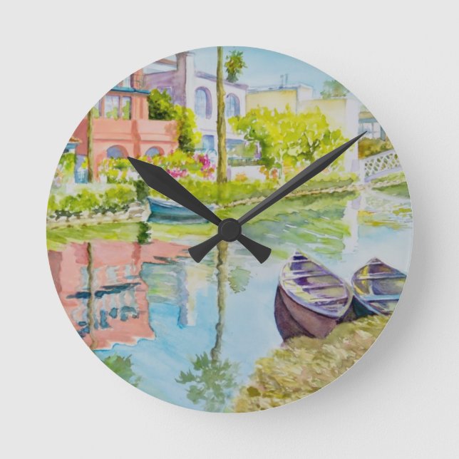 Venice Colors Round Clock (Front)