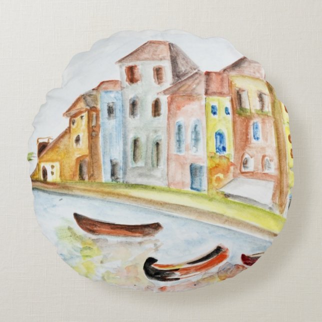Venice Concept Round Pillow (Front)