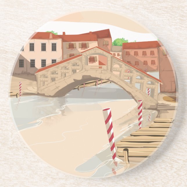 Venice Drink Coaster (Front)
