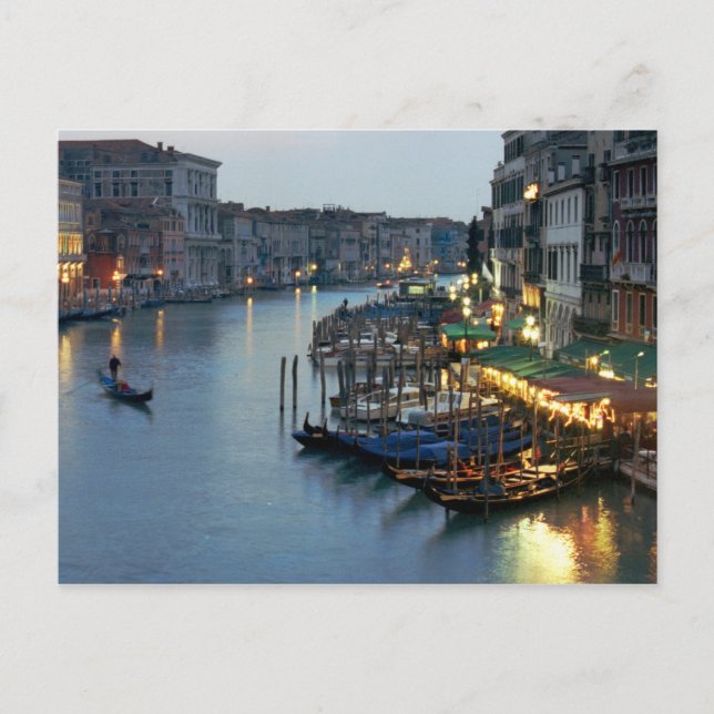 Venice Evening - Grand Canal Postcard (Front)