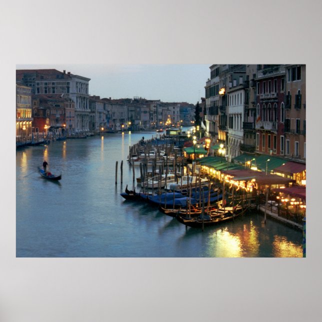 Venice Evening Grand Canal Poster (Front)