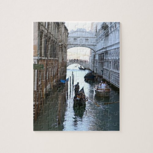 Venice famous Bridge of Sighs Venezia Italy Jigsaw Puzzle