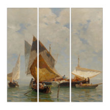 Venice, fisherboat in the lagoon (1889)
