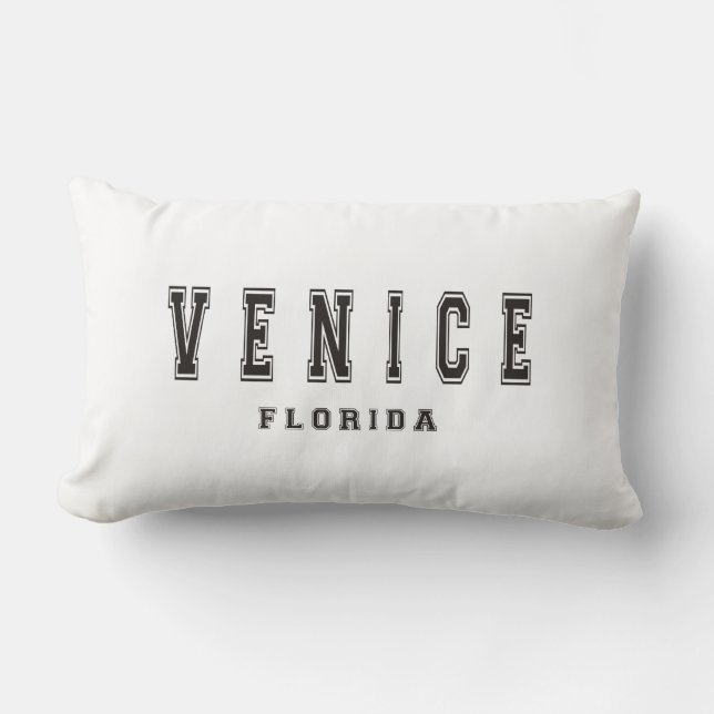 Venice Florida Lumbar Pillow (Front)