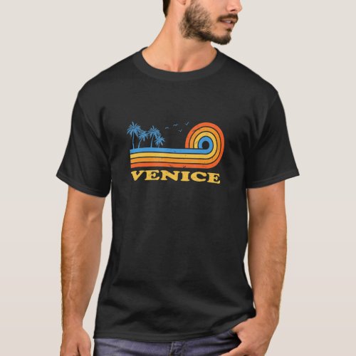 Venice Florida Summer Fl Tropical Us Cities Floral T_Shirt