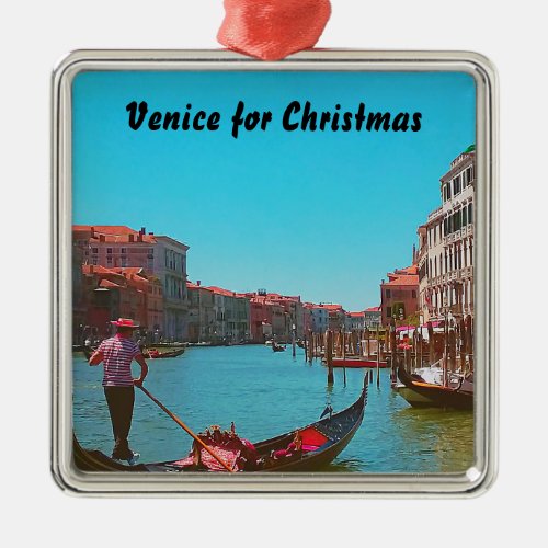 Venice Gondola Christmas Ornament