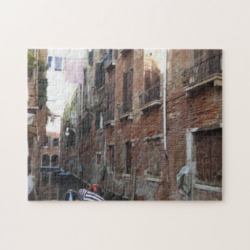 Venice Gondola Scene Photograph Jigsaw Puzzle