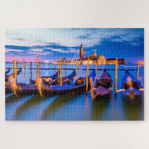 Venice gondola sunset jigsaw puzzle