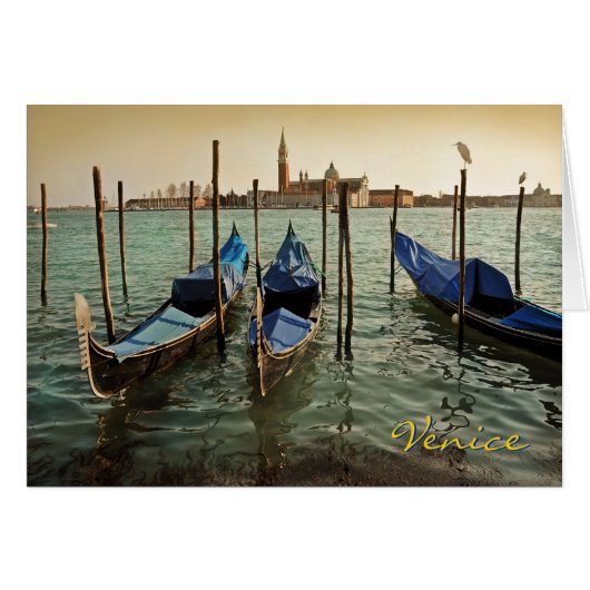 Venice gondolas cards (Front Horizontal)