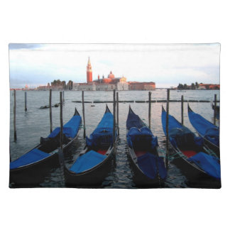 Venice Gondolas Cloth Placemat