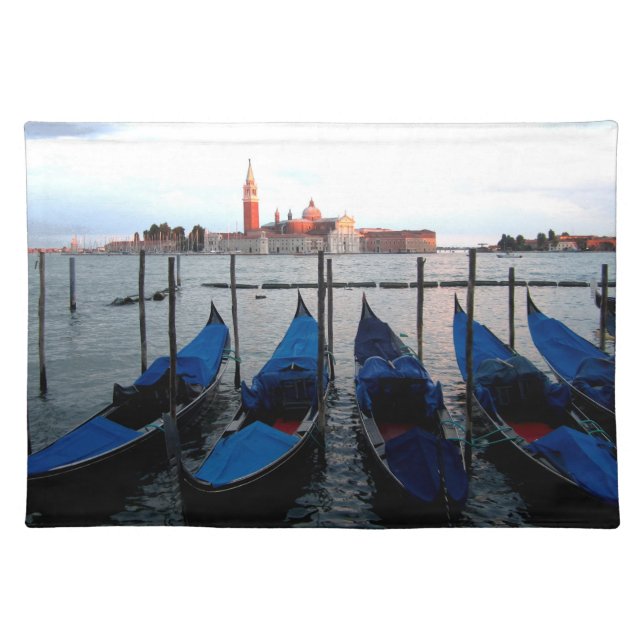 Venice Gondolas Cloth Placemat (Front)
