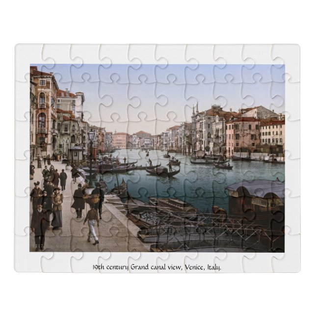 Venice Grand Canal, 19th century Italy Jigsaw Puzzle (Puzzle Horizontal)