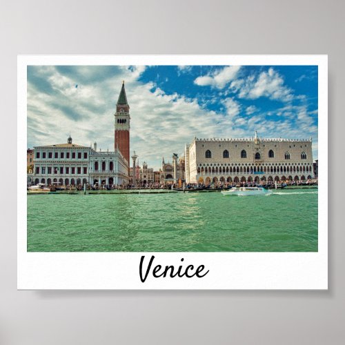 Venice Grand Canal Doges Palace Piazza san Marco Poster