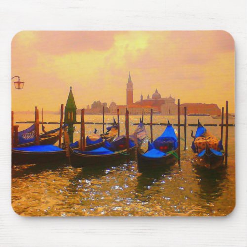 Venice Grand Canal  Gondolas Italy Travel Artwork Mouse Pad