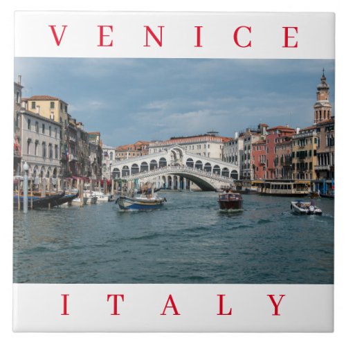 Venice Grand Canal view ceramic tile