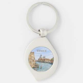 Venice Grand Canal Watercolor Keychain