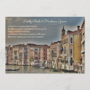 Venice Grand Canal Wedding Invitation