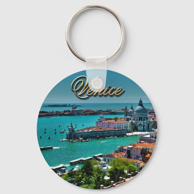 Venice, Italy - Aerial View Keychain (Front)