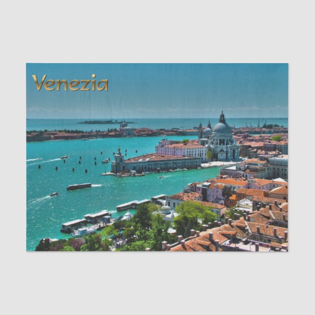 Venice, Italy - Aerial View Tissue Paper (Front)