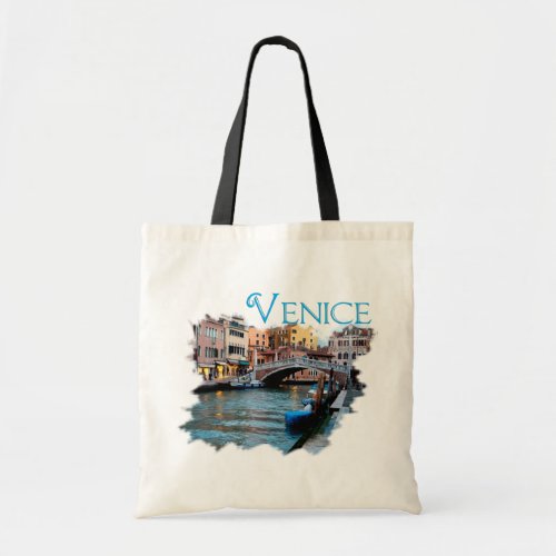 Venice Italy Along the Canal Tote Bag