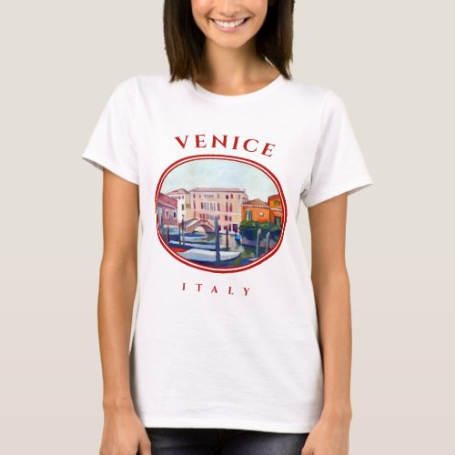 Venice Italy _ Boats in Dorsoduro T_Shirt