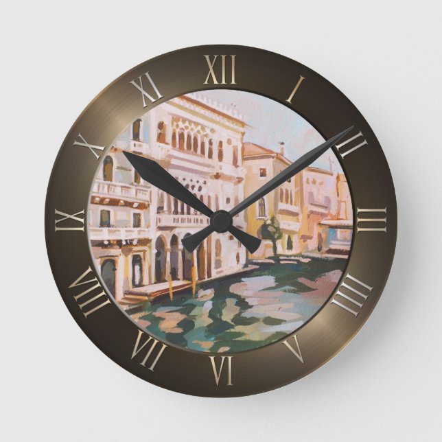 Venice, Italy | Ca' d'Oro Palace Round Clock (Front)